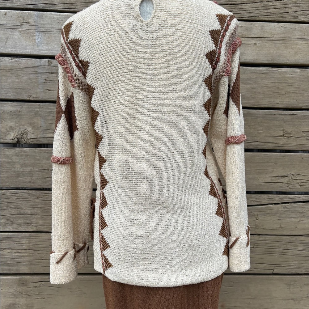 Vintage Ms. Ripps Knit Set by Elisabeth Duceau – 2 Piece Southwest Style - Picture 9 of 13